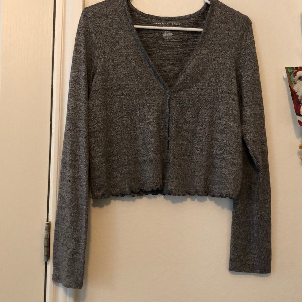 American Eagle button up sweater